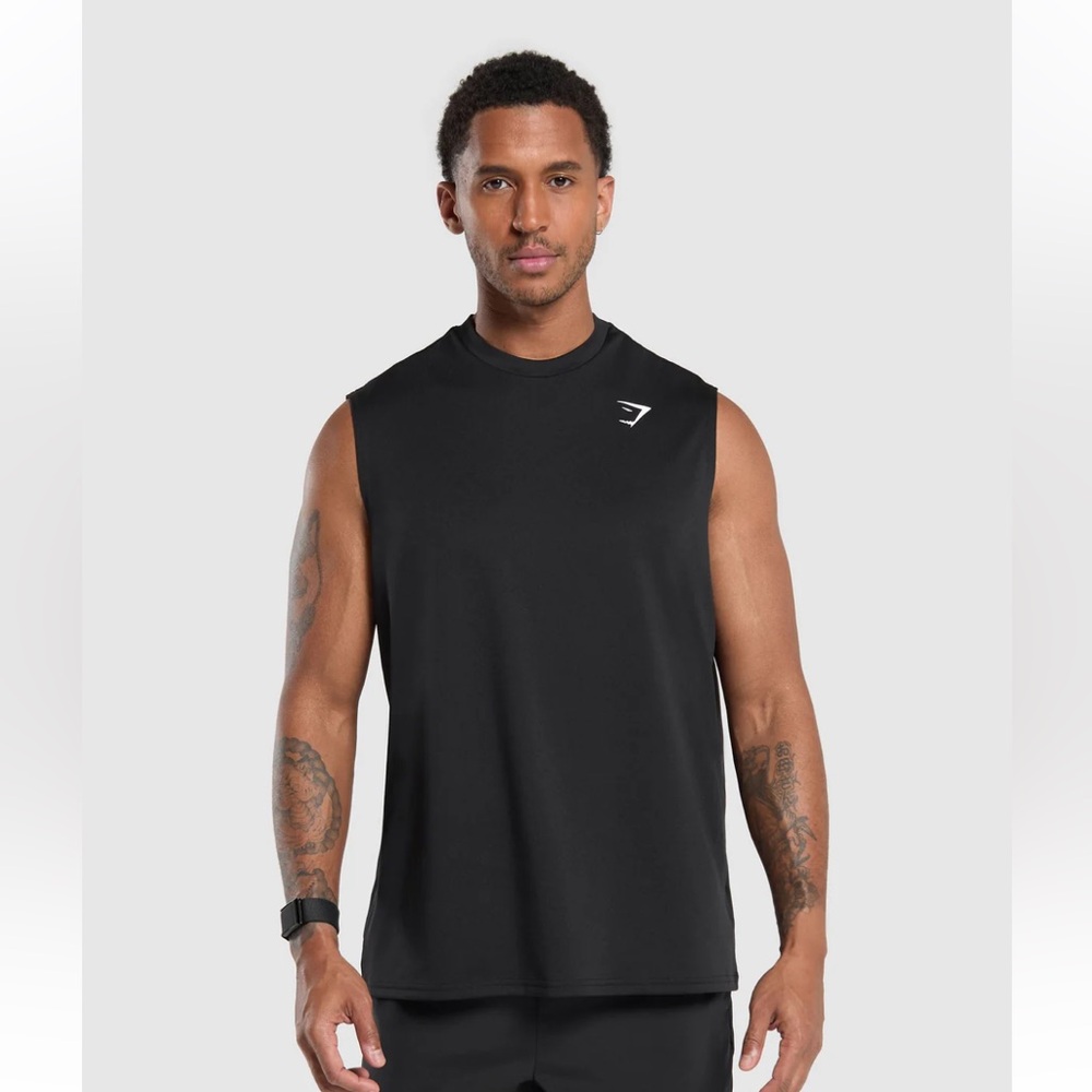 Gymshark Oversized Performance Tank M Black